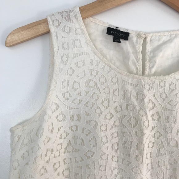 Talbots Tops - Modern Lace Tank Blouse